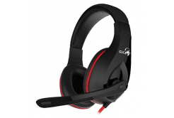 Genius HS-G560 GX LYCHAS, gaming headset with microphone, volume control, black/red, 3.5 mm jack