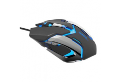 E-blue Auroza Gaming Mouse, 4000 DPI, optical, 6 buttons, wired USB, black