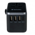 Verbatim World-to-World UTA-04 49546 Travel universal adapter, USB-A, USB-C, 61 W, black