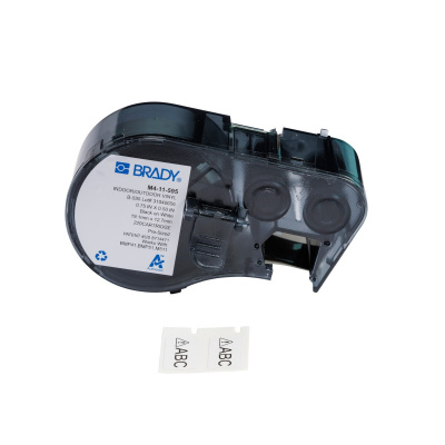 Brady M4-11-595 / 176804, 19.05 mm, Vinyl, black text / white tape