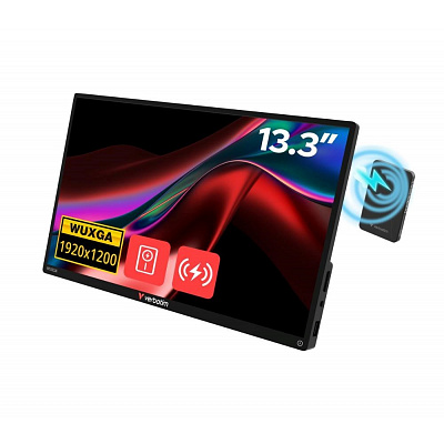 Verbatim Portable monitor 13.3", WUXGA 1920x1200, black