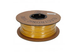 PVC oval marking tube, diameter 2,0-2,8mm, cross section 0,75-1,0mm, yellow, 100m