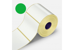 Self-adhesive labels 32x20 mm, 2000pcs, green thermo, roll
