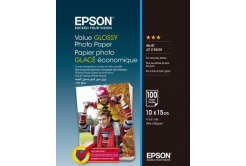 Epson Value Glossy Photo Paper C13S400039, 183 g/m2, 10x15cm, 100pcs, glossy, white, photo paper