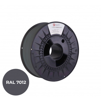 C-Tech 3DF-P-TPU90A-1.75-7012 3D filament, PREMIUM LINE, TPU 90A, flexible, RAL7012 1,75mm, 1000g, Basalt grey
