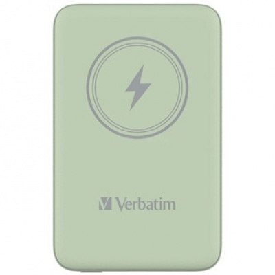 Verbatim 32246 power bank with wireless charging, 5V, 10 000mAh, green