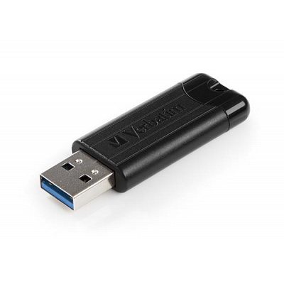 VERBATIM Flash Disk PinStripe USB 3.0, 32GB - black