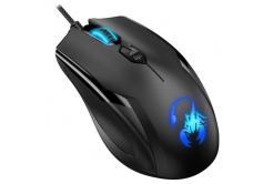 Genius Mouse X-1 600 31040006400, 3200DPI, optical, 4tl., wired USB, black