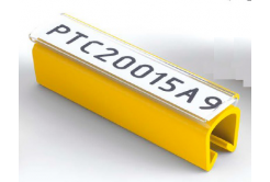 Partex PTC20021A4, yellow, 200 pcs (3-4mm), PTC nacvakávací pouzdro na štítky
