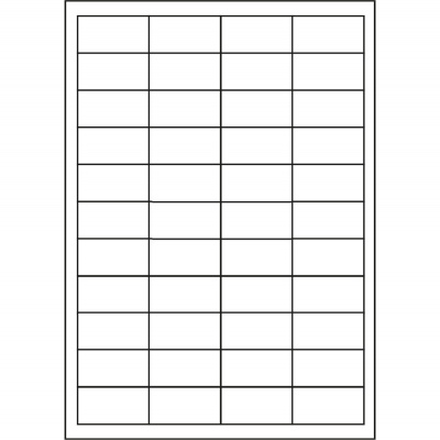 Self-adhesive labels 48,5 x 25,4 mm, 44 labels, A4, 100 sheets