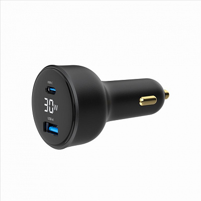 Nabíječka do auta, 2-port USB car fast charger, Type-C PD, 30 W