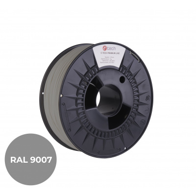 C-Tech 3DF-P-PETG1.75-9007 3D filament, PREMIUM LINE, PETG, RAL9007, 1,75mm, 1000g, Gray aluminum