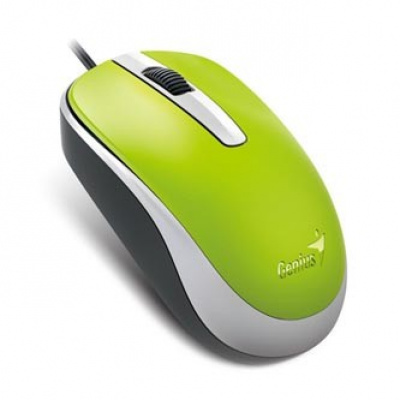 Genius Mouse DX-120 31010105110, 1200DPI, optic, 3tl., wired USB, green, classic