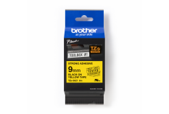 Brother TZ-S621 / TZe-S621 Pro Tape, 9mm x 8m, black text/yellow tape, original tape