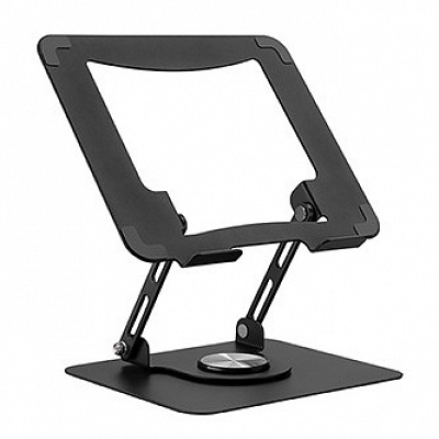 Powerton ERGO ANGULO rotating foldable laptop stand, black