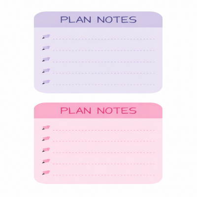 Niimbot A2A88398001, 50x75mm, 100pcs, task list, colorful self-adhesive labels