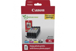 Canon PG-585XL/CL-586XL 6204C005 black/color multipack of original cartridges + photopaper GP-501
