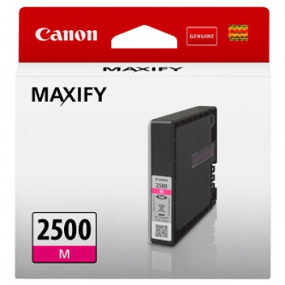 Canon original ink cartridge PGI-2500 M, magenta, 9.6ml, 9302B001, Canon MAXIFY iB4050,iB4150,MB5050,MB5150,MB5350,MB5450