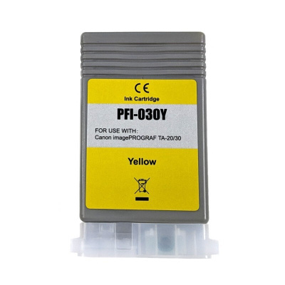 Canon PFI-030Y, 3492C001 yellow compatible ink cartridge