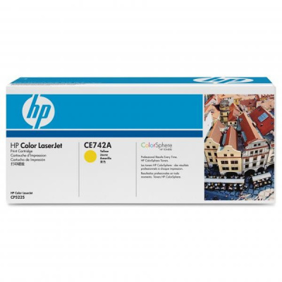 HP 307A CE742A yellow original toner