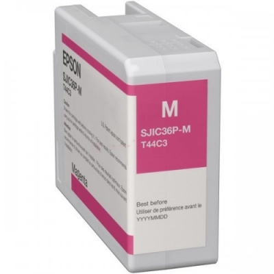 Epson SJIC36P-M C13T44C340 for ColorWorks, magenta original ink cartridge