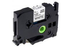 Brother TZe-FA221, 9mm x 3m, black text / white tape, ironing, compatible tape