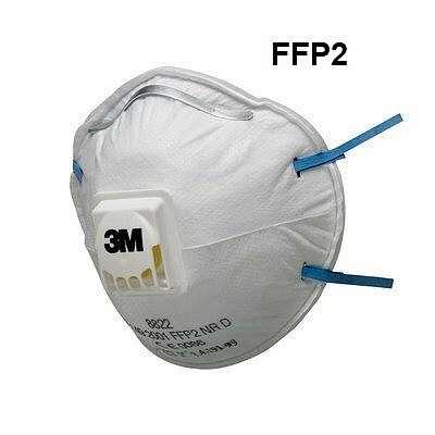 3M Filtering Half Mask 8822 (FFP2 NR D) with Exhalation Valve 10 pcs