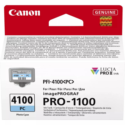 Canon PFI-4100 6781C001 photo cyan original ink cartridge