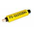 Partex PO-068TWSN4 yellow, thin-walled, 4,5m (6,8 -7,0mm), marking PVC shrink tube with shape memory, PO oval