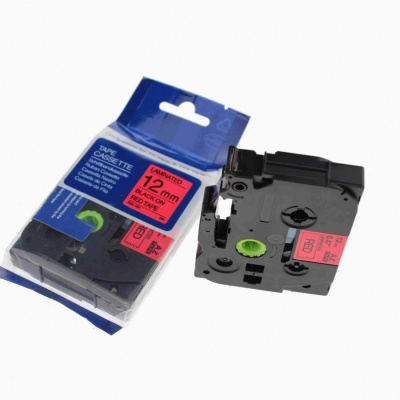 Compatible tape Brother TZ-431 / TZe-431, 12mm x 8m, black text / red tape