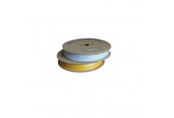 Star-shaped PVC marking tube H-15, inner diameter 3,5mm / cross-section 1,5mm2, white, 100m
