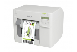 Epson ColorWorks C3500 C31CD54012CD, color label printer, cutter, disp., USB, Ethernet, NiceLabel, white