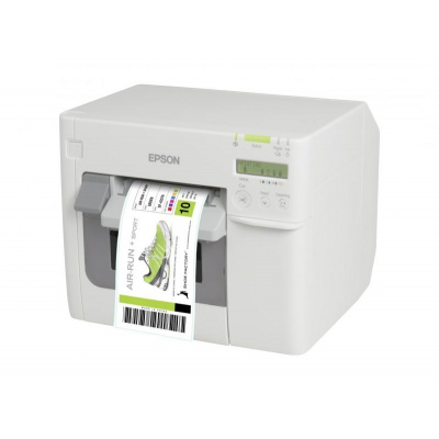 Epson ColorWorks C3500 C31CD54012CD, color label printer, cutter, disp., USB, Ethernet, NiceLabel, white