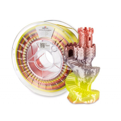 Spectrum 81020 3D filament, PLA Silk Rainbow, 1,75mm, 1000g, Earth blend