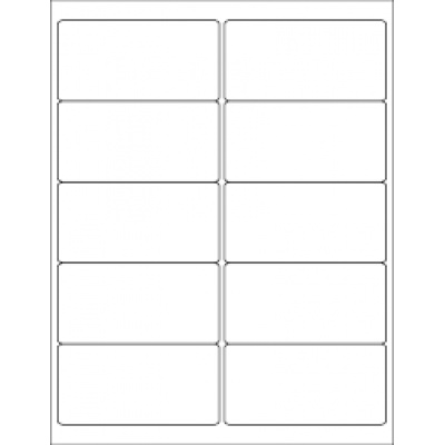 Self-adhesive labels 105 x 57 mm, 10 labels, A4, 100 sheets