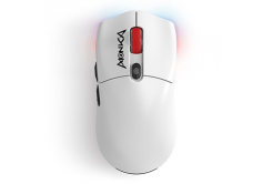 Mouse wireless, Marvo MONKA G995W, white, optic, 26000DPI