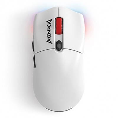 Mouse wireless, Marvo MONKA G995W, white, optic, 26000DPI