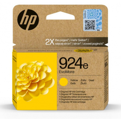 HP 924e 4K0U9NE#CE1 yellow original ink cartridge, after the expiration date