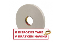 3M 9529W Double-sided adhesive foam tape, white, thickness 1.5 mm 25 mm x 33 m