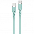 Powerton ENERGY PASTEL EDITION Kabel USB-C, 60W, 1m, silikonový, mintový