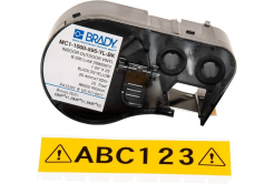 Brady M4C-500-584-YL / 170810, 12.70 mm x 6.10 m, Plastic, black text / yellow tape