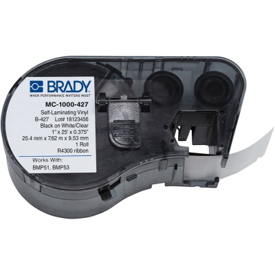 Brady MC-1000-427 / 143259, Labelmaker Labels, 25.40 mm x 7.62 m
