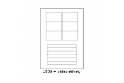 Self-adhesive labels 76 x 45,5 mm, 12 labels, A4, 100 sheets