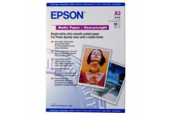 Epson Matte Paper Heavyweight S041261 C13S041261, 167 g/m2, A3, matte, strong, white, photo paper