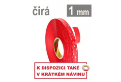 3M VHB™ 4910-F, tl. 1 mm, transparentní oboustranně velmi silně lepicí akrylová páska 9 mm x 33 m