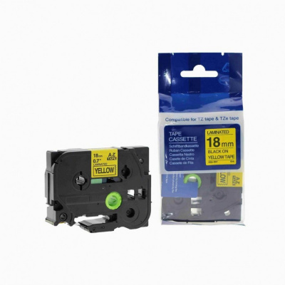 Compatible tape Brother TZ-641 / TZe-641, 18mm x 8m, black text / yellow tape
