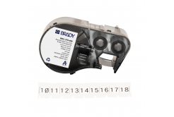 Brady M4C-375-498 / 170784, 9.53 mm x 6.10 m, Vinyl, black text / white tape