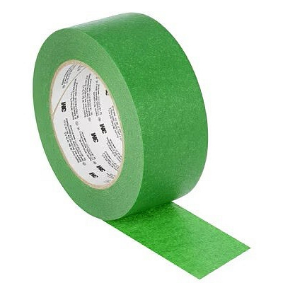3M 2814 UV-resistant masking crepe tape, green 30 mm x 50 m