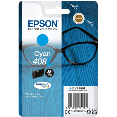 Epson 408L C13T09K24010 cyan original ink cartridge
