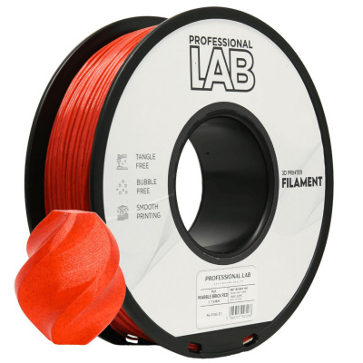 Professional Lab FG-P182-E1, 3D filament, PLA Marble, 1,75mm, 1000g, Brick red